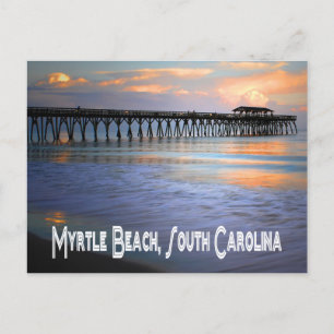 Sunset Myrtle Beach, South Carolina Postcard, USA Vykort
