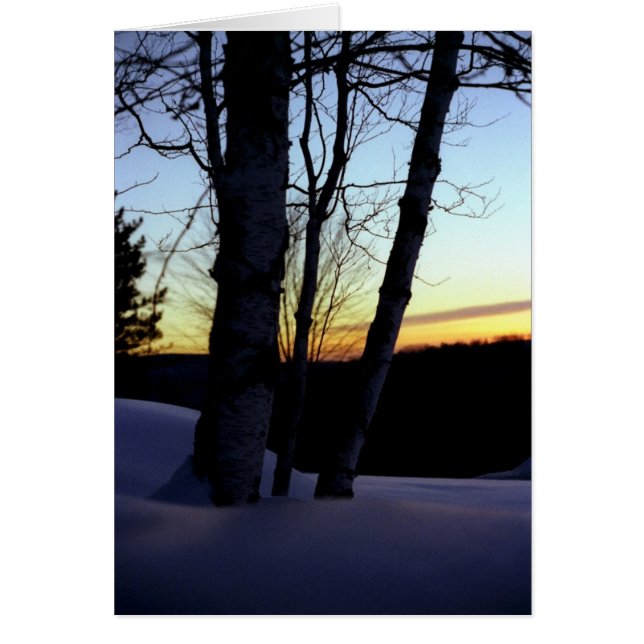 Sunset, N.H. Hälsningskort (Framsidan)