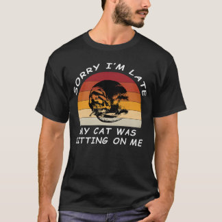 Sunset Nap: Retro Cat Dream T Shirt