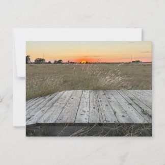 Sunset nära Amarillo Texas Vykort