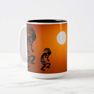 Sunset Native American Kokopelli Coffee Mugg