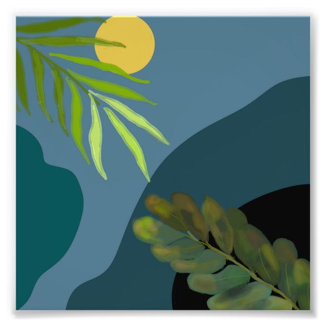 SUNSET NATURE LANDSCAPE FOTOTRYCK (Framsidan)