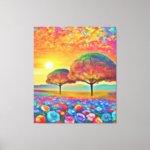 Sunset Nature's Kaleidoscope Canvastryck