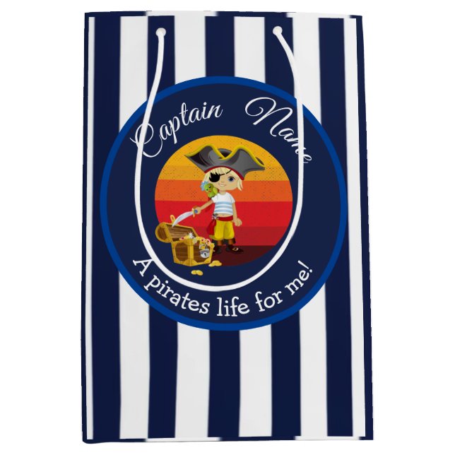 Sunset Nautical Blue Boy Party Pirat (Framsidan)