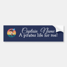 SUNSET Nautical Blue Boy Party Pirater Bumper Sti