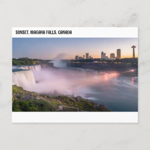 SUNSET, NIAGARA FALLS, KANADA VYKORT