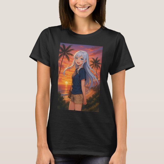 Sunset Nova womens Tshirt T Shirt (Framsida)