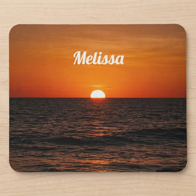 Sunset Ocean Custom Name Musmatta (Skapare uppladdad)