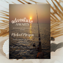 Sunset Ocean Fishing Pension Party Inbjudningar