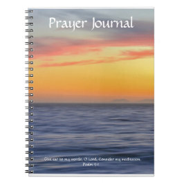 Sunset Ocean Meditation Prayer Journal Anteckningsbok