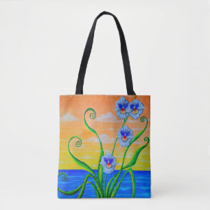 Sunset Ocean Orchids Tygkasse