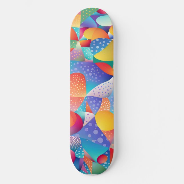 Sunset Ocean Vågar Mini Skateboard Bräda 18,5 Cm (Framsida)