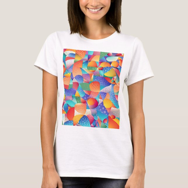 Sunset Ocean Vågar T Shirt (Framsida)