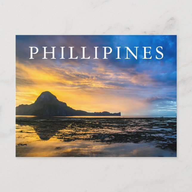 Sunset of Bay of El Nido Vykort (Framsida)