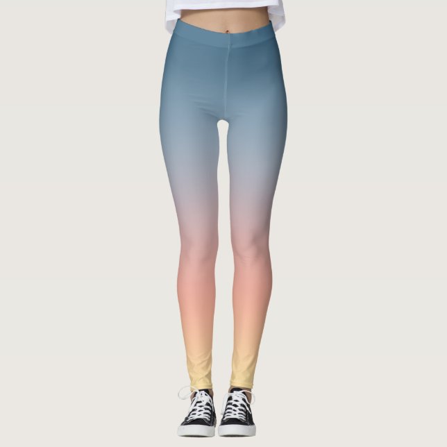 Sunset Ombre-gradient Leggings (Framsida)
