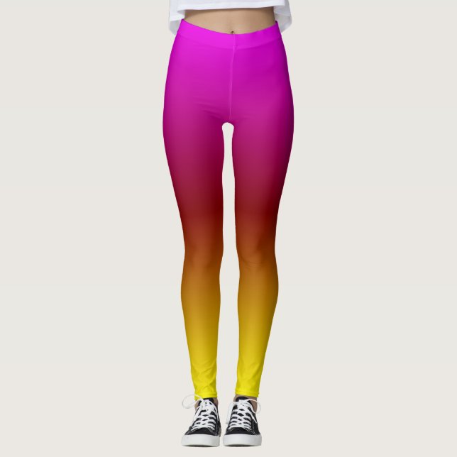 Sunset Ombre Leggings (Framsida)