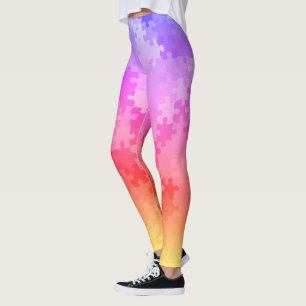 Sunset Ombre Puzzle Delar Leggings