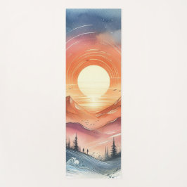 Sunset Ombre Serene Blue & Orange Summer Gift