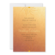 Sunset ombre sunny dots mandala bröllop