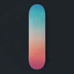 Sunset Ombre Turcos to Rosa Mini Skateboard Bräda 18,5 Cm<br><div class="desc">ombre turkos till rosa</div>