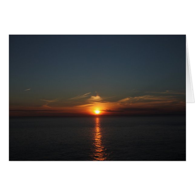 Sunset on Grand Manan Hälsningskort (Framsidan Horizontal)