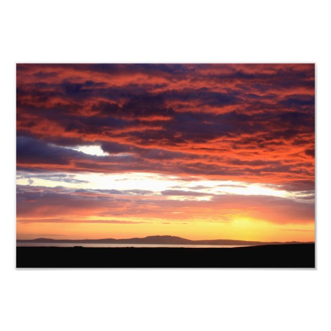 Sunset on Islay, Skottland Fototryck (Framsidan)