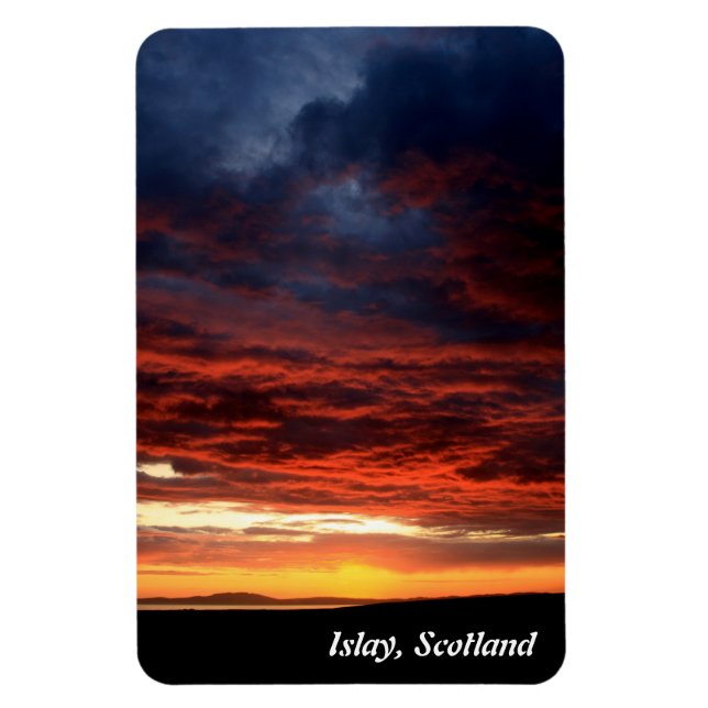 Sunset on Islay, Skottland Magnet (Vertikal)