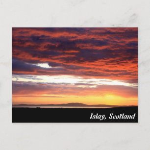 Sunset on Islay, Skottland Vykort