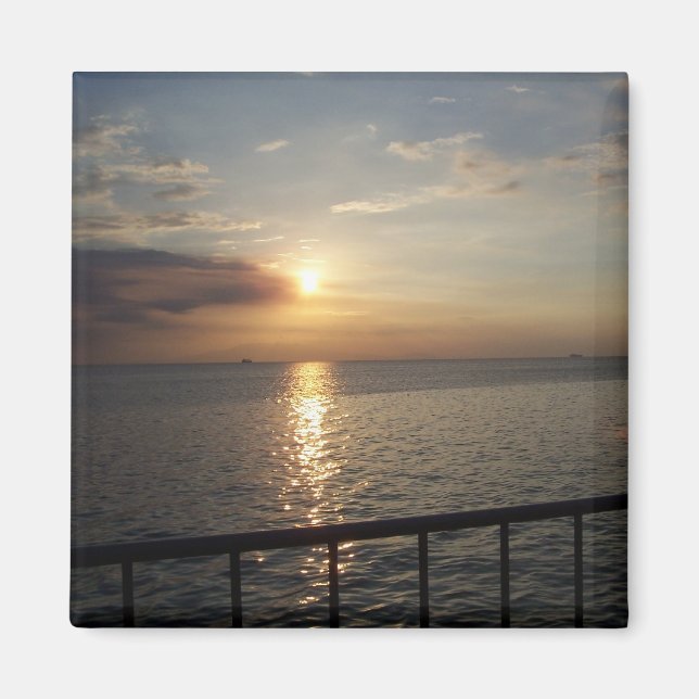 Sunset on Manila Bay, Filippinerna - Beverly Godin Magnet (Framsidan)