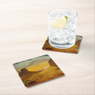 Sunset on Monument Valley, av Gary Poling Underlägg Papper Kvadrat