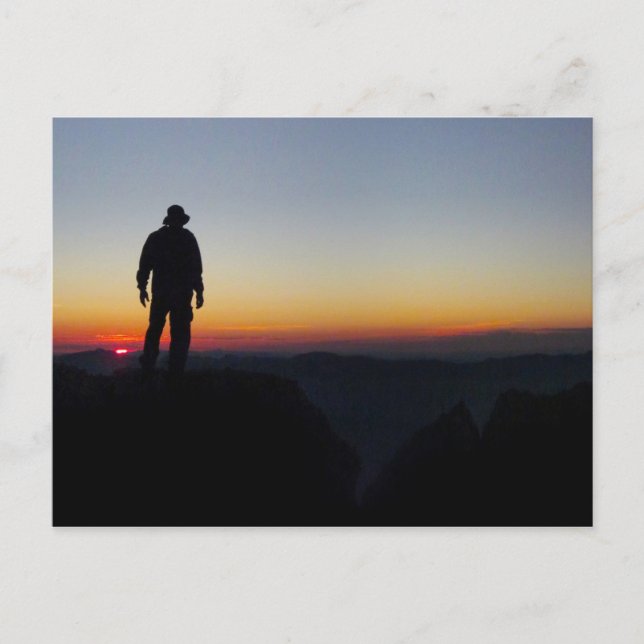 Sunset on Mt Whitney - John Muir Trail Vykort (Framsida)