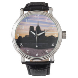 Sunset on Notre Dame de Paris - Paris, Frankrike Armbandsur