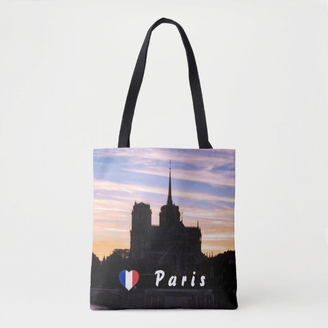 Sunset on Notre Dame de Paris - Paris, Frankrike Tygkasse (Framsida)