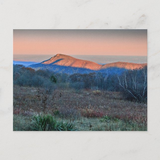 Sunset on Old Rag, Virginia Vykort (Framsida)