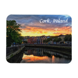 Sunset on River Lee, Kork Ireland Magnet