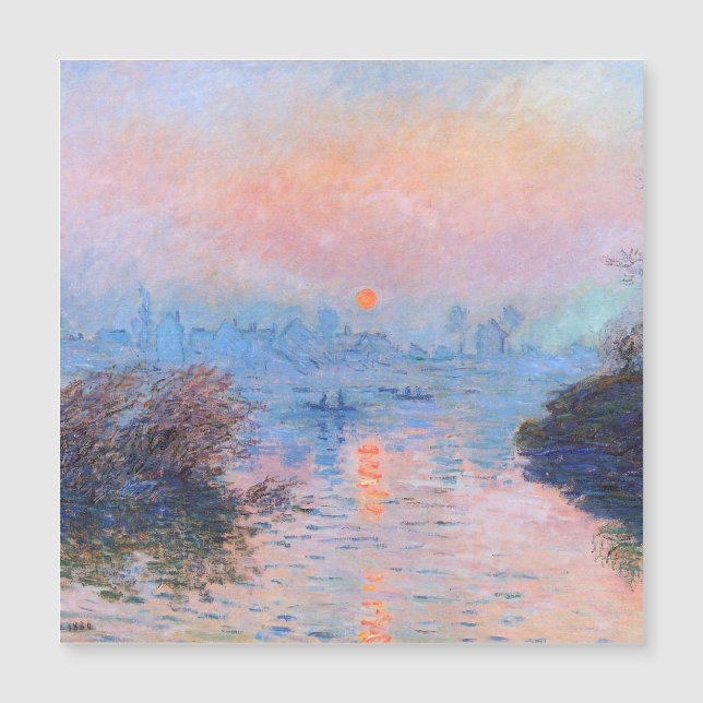 Sunset on Seine Claude Monet (Framsida)