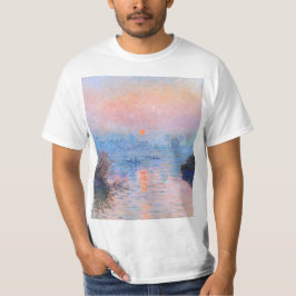 Sunset on Seine Claude Monet T Shirt