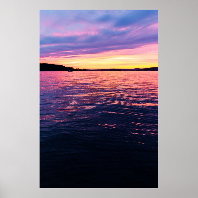 Sunset on Senecaville Sjö, Ohio Poster (Framsidan)