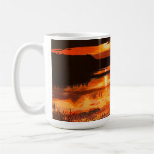 Sunset on the Everglades, av Gary Poling Kaffemugg