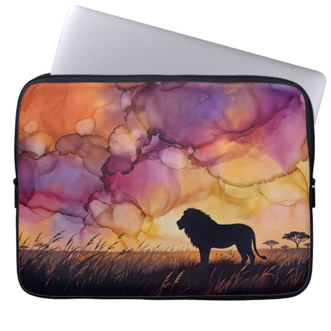 Sunset on the Savanna Laptop Fodral (Framsidan)