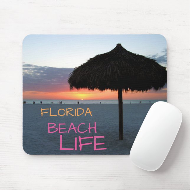 Sunset on White Sand Florida Beach Musmatta (Med mus)