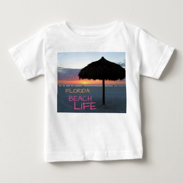 Sunset on White Sand Florida Beach T Shirt (Framsida)
