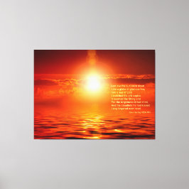 Sunset Orange Golden Himmel of Guld inspiration Canvastryck