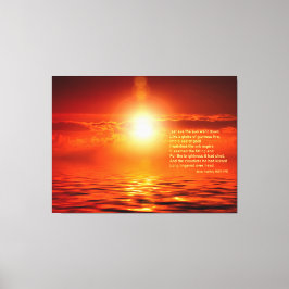Sunset Orange Golden Himmel of Guld inspiration Canvastryck