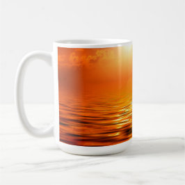 Sunset Orange Golden Himmel of Guld inspiration Kaffemugg