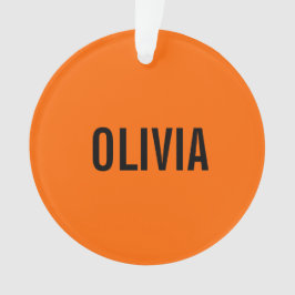 Sunset Orange Modern Namn | Minimalistisk Trendig
