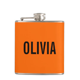 Sunset Orange Modern Namn | Minimalistisk Trendig Fickplunta