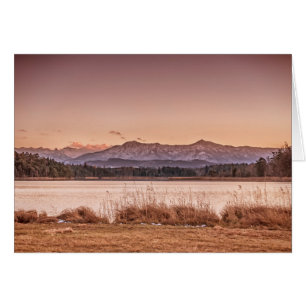 Sunset Ostersee Hälsningskort