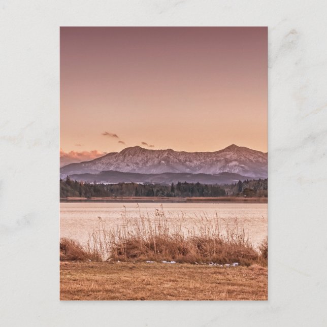 Sunset Ostersee Vykort (Framsida)