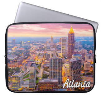 Sunset Over Atlanta, Georgia, United Stater Laptop Fodral
